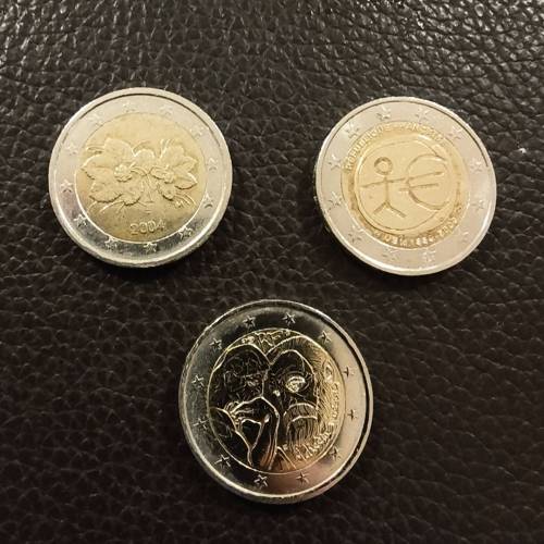 歐元（2元）硬幣 （流通量較少）