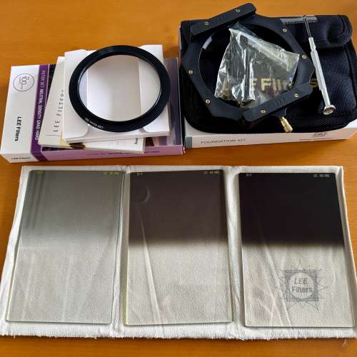 LEE Filters Foundation Kit (3 ND Graduated) 100mm 套裝三片漸變濾頭連支架及82mm...