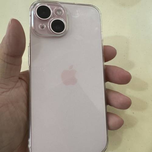 iPhone 15 pink 128GB, 99% 新，電 87% 齊包裝配件，香港行貨