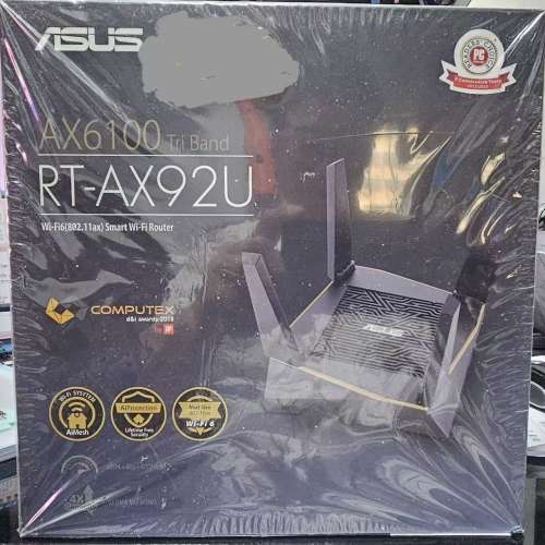 ASUS AX6100 Tri Band RT-AX92U Wi-Fi6(802.11ax) Smart Wi-Fi Router