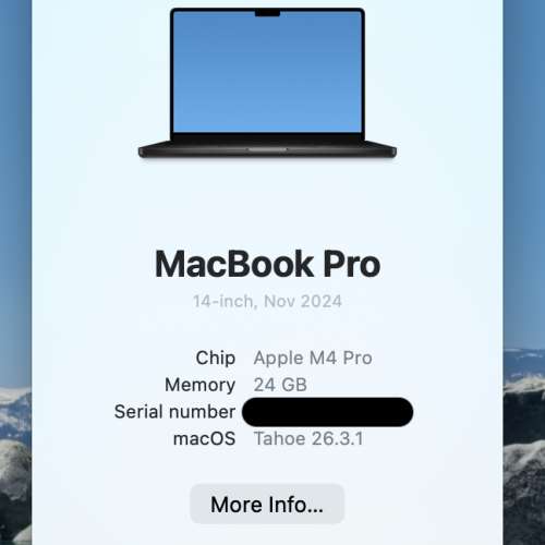 Macbook Pro 14&rdquo; M4 Pro/24+1TB SSD with Applecare