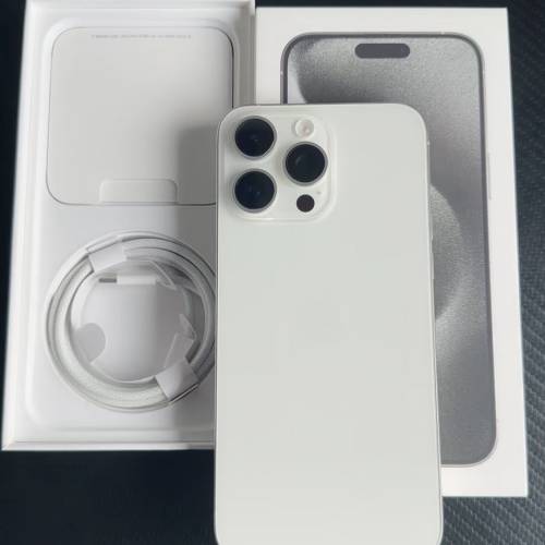 苹果 iPhone 15 Pro Max 256GB-白色-香港版