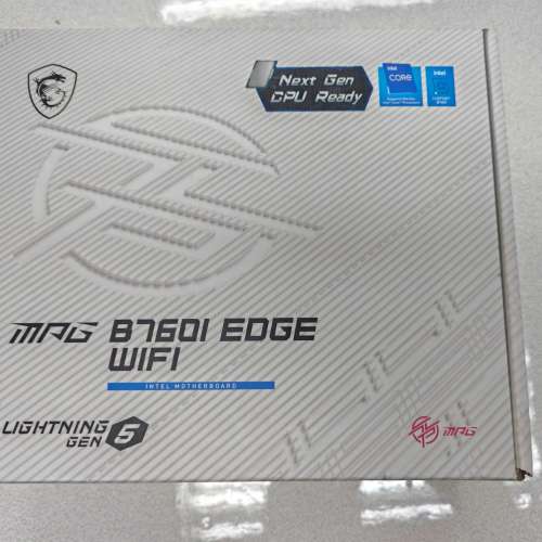 板U一套 Intel Core i5-13500 CPU 少用無OC 加 MSI MPG B760I ITX EDGE WIFI