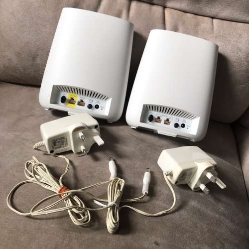 🛜 NETGEAR ORBI Mesh RBR20 + RBS20 Wi-Fi System 2pc Set USED 網路 路由器 2件套 ...
