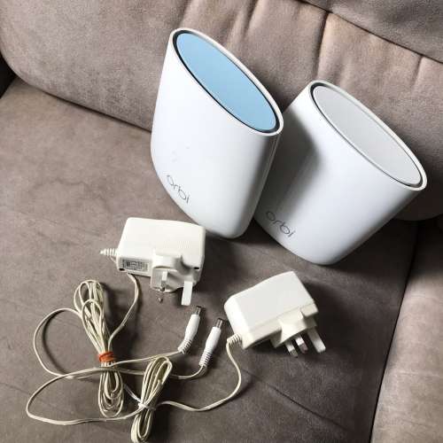 🛜 NETGEAR ORBI Mesh RBR20 + RBS20 Wi-Fi System 2pc Set USED 網路 路由器 2件套 ...