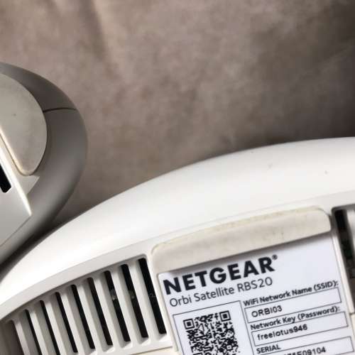 🛜 NETGEAR ORBI Mesh RBR20 + RBS20 Wi-Fi System 2pc Set USED 網路 路由器 2件套 ...