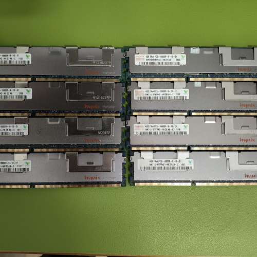 出售DDR3 2Rx4 10600R 4GB ECC RAM 伺服器記憶體