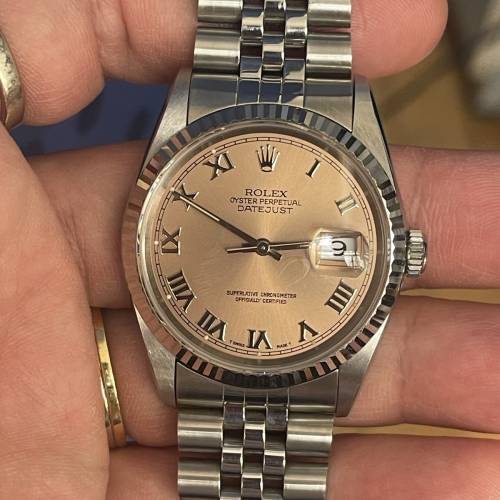 好X新淨😂 Rolex 16234 少有三文魚羅馬字面 T頭 19格帶 $38888