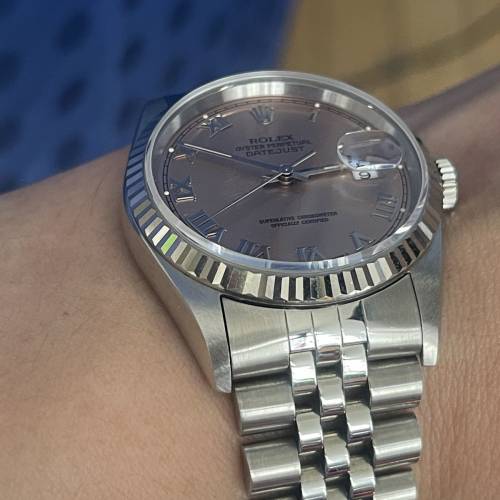 好X新淨😂 Rolex 16234 少有三文魚羅馬字面 T頭 19格帶 $38888