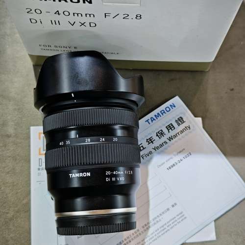 Tamron 騰龍 20-40/2.8 A062 Di III VXD for sony FE 行貨有盒有單 保養包 2027 年...