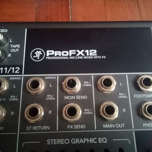 ( 全新 ) Mackie PROFX12 Compact 12CH PA Mixer 混音器
