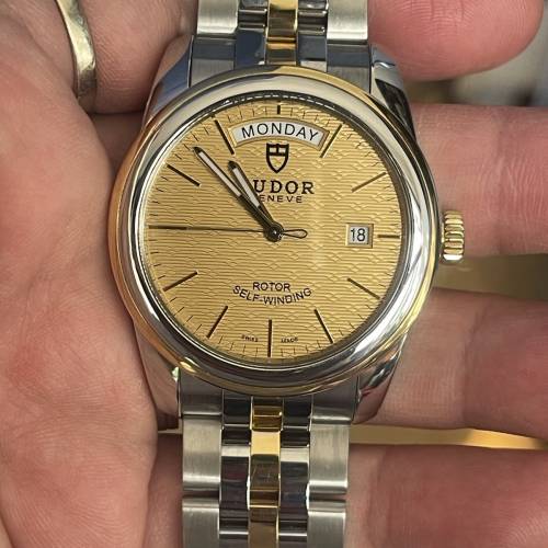 好X新淨🤣 Tudor 金鋼 駿玉 56003 全自動39 mm Date day $11888