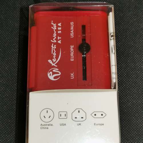 Resort World at Sea 名勝世界 旅行轉插頭 連 2個USB Travel Adapter