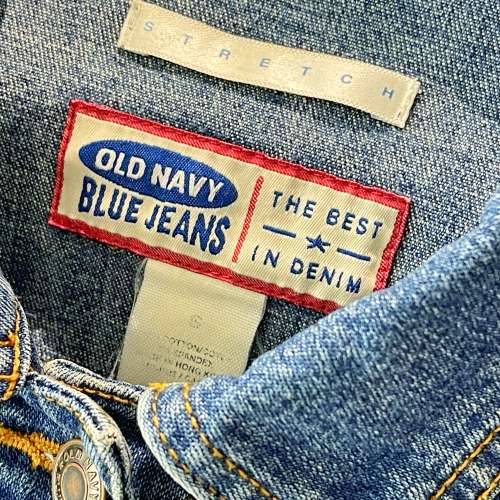 GAP Old Navy Blue Jeans 女装S碼 淺藍色 Classic 修腰牛仔褸 Denim Jacket Smart ...