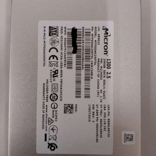 Kingstn Micron Samsung SSD
