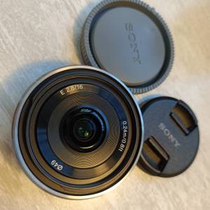 Sony E Mount 16mm F2.8 (SEL16F28) + VCL-ECF1 Fisheye Lens