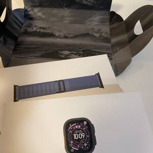 Apple Watch Ultra 3 浅蓝色，电池健康度 100%，港版，AppleCare 服务有效期至 202...