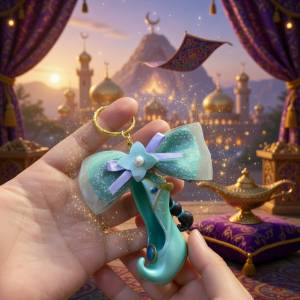 睇下文&middot;文盲勿擾&middot;不轉wtsapp‼絕版迪士尼阿拉丁茉莉公主高踭鞋掛飾 茉莉公主鎖匙...