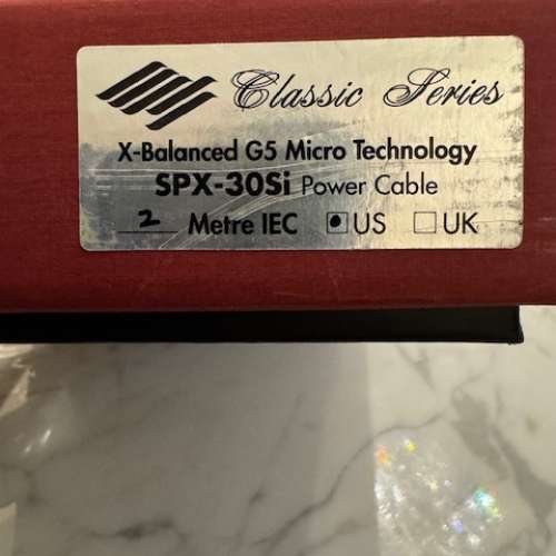 荷蘭Siltech Classic Series 電源線 X-Balanced G5 Micro Technology SPX-30Si (美...