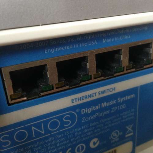 🎵 SONOS Network WiFi Media Player Amplifier ZP100 USED 無線 網絡播放器 功放 ...