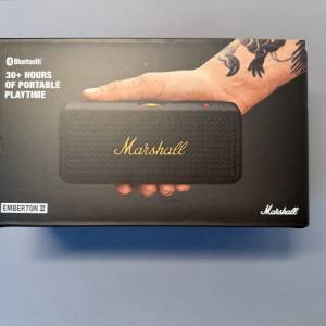 99.99%新 Marshall Emberton II 無線音箱 黑色