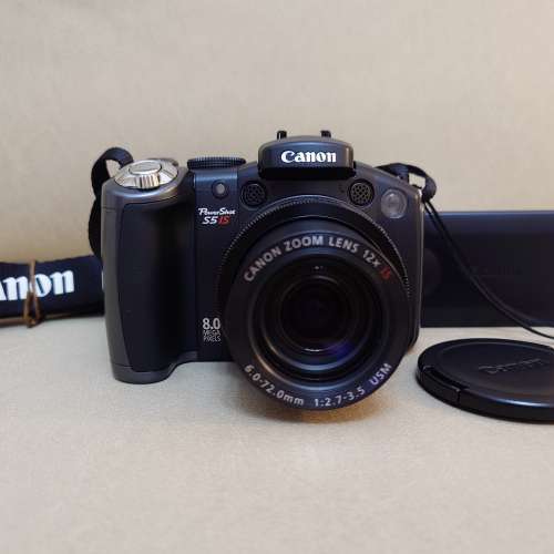 Canon PowerShot S5 IS 新淨CCD相機 數碼相機 12倍防震長鏡 有擰MON反MON 旅行相機 ...