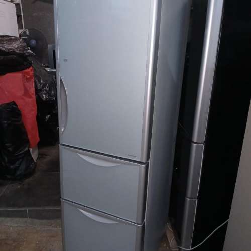 8成新HITACHI 日立變頻晶鑽鏡面玻璃門雪櫃