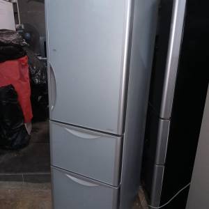 8成新HITACHI 日立變頻晶鑽鏡面玻璃門雪櫃