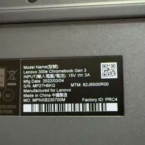 99%新 Lenovo Chromebook