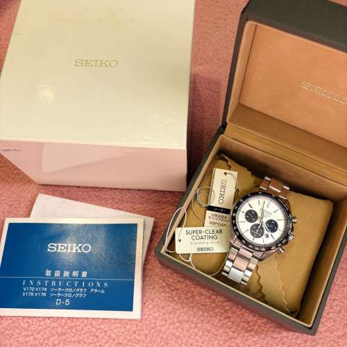 日本版 Seiko 精工 熊貓 Panda 光動能 Solar 計時錶 SBPY165