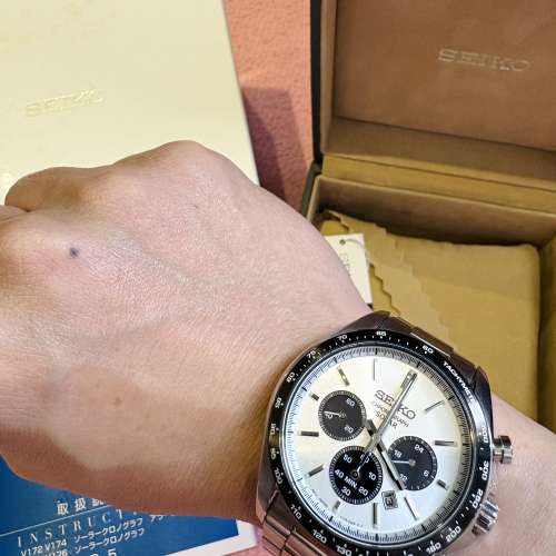 日本版 Seiko 精工 熊貓 Panda 光動能 Solar 計時錶 SBPY165