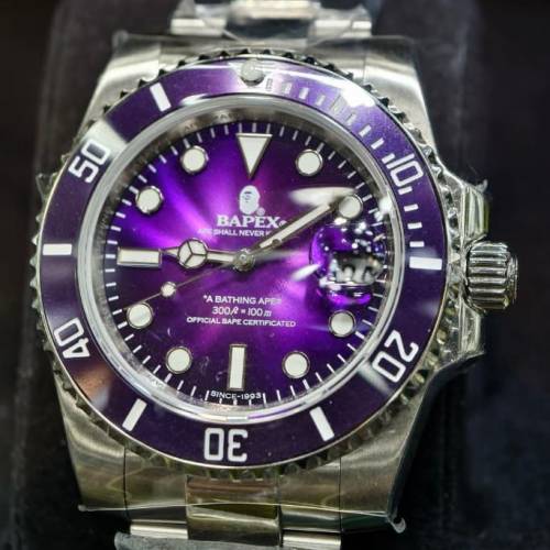 BAPE 猿人紫色手錶 BATHING APE   BAPEX TYPE 1 向Rolex 致敬 長期斷貨王 日本速遞...