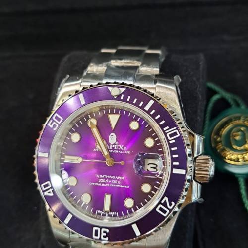 BAPE 猿人紫色手錶 BATHING APE   BAPEX TYPE 1 向Rolex 致敬 長期斷貨王 日本速遞...