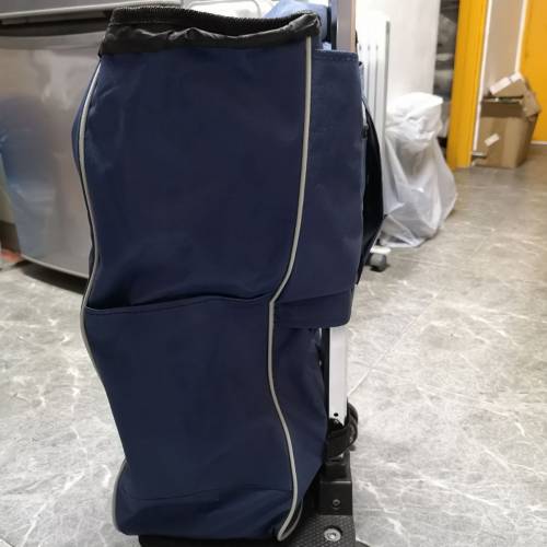 藍色大容量購物車（買餸車），換了全新袋，兩側及後面都各有一個袋