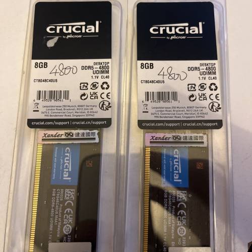 Crucial DDR5 4800 UDIMM CL40 8GBx2