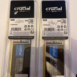 Crucial DDR5 4800 UDIMM CL40 8GBx2
