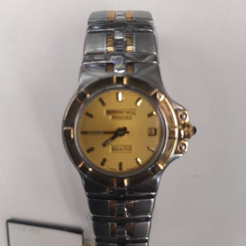 ( 罕有全新 ) Vintage Raymond Weil Parsifal Lady's 18KT Gold & Steel Quartz Watch