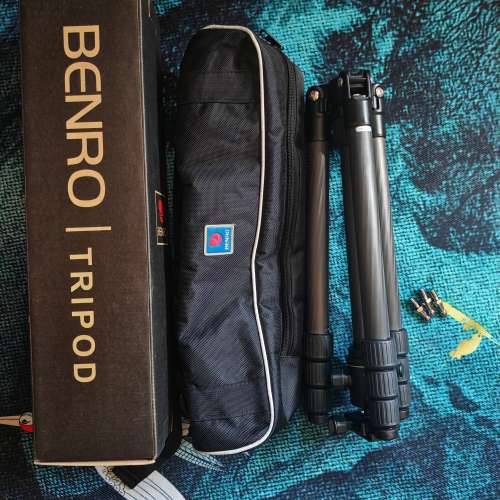 Benro 百諾 碳纖反摺 三腳架 連波頭  C2680TB1
