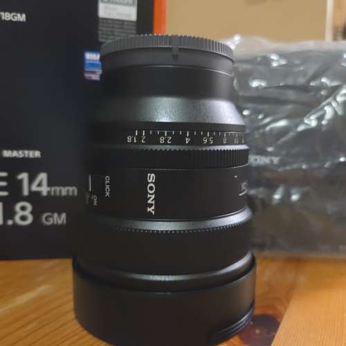 Sony 廣角鏡頭 行貨14mm1.8 GM 9成新