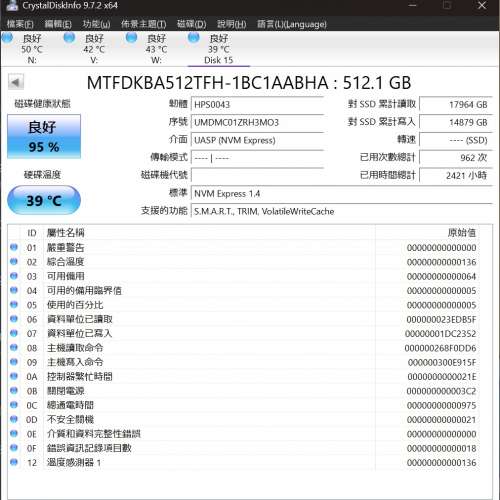Micron 3400 512GB m.2 nvme PCIe 4.0 SSD