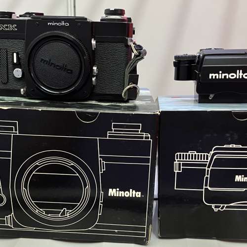 Minolta XK , 3 finder, 6 focus screen, 1 flash shoe