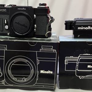 Minolta XK , 3 finder, 6 focus screen, 1 flash shoe