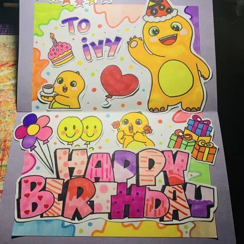代畫畫 幼稚園 小學 填色比賽 勞作 代做 生日卡 禮物卡