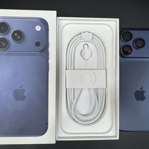 99%New iPhone 17 Pro 256GB 藍色 香港行貨 蘋果保養到2026年11月14日 電池100% 全...