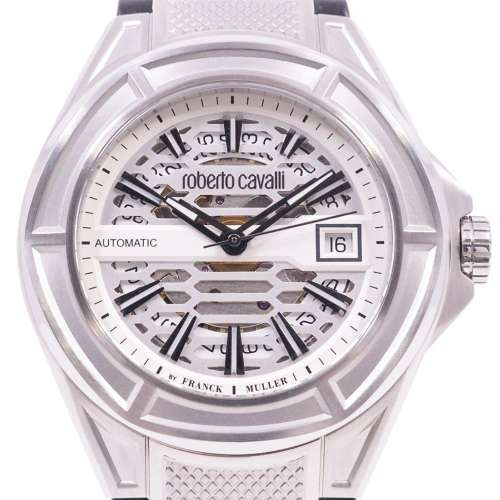 近全新 自動 Franck Muller X Roberto Cavalli 瑞士製 大裝 42MM 機械腕錶 FULL SET
