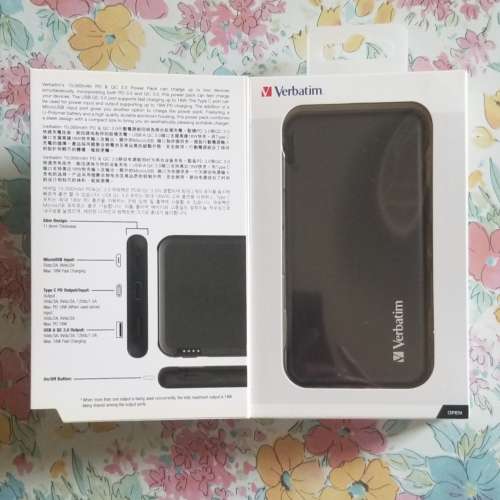 Verbatim 10000 mAh PD & DC 3.0 行動電源