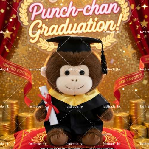 睇下文&middot;文盲勿擾&middot;不轉wtsapp/電話‼️punch graduation plush punch畢業公仔 panc...