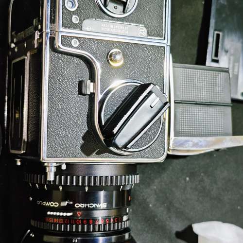 hasselblad 哈蘇 500C/M 機 500cm +CT 80/2.8 鏡 + A12 菲林後背 有罩/前後蓋 機背...