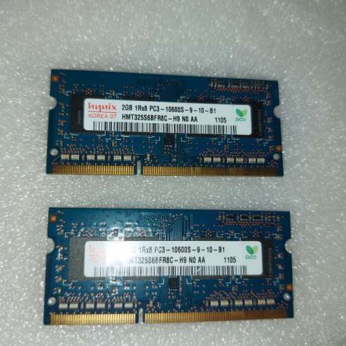 HYNIX PC3-10600S 1333MHZ (2GB X 2PCS) DDR3 SO-DIMM RAM