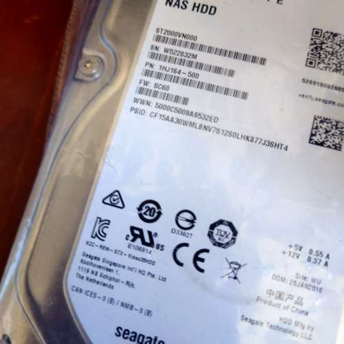 Seagate nas 2TB sata HDD
